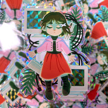 Load image into Gallery viewer, SERIAL EXPERIMENTS LAIN - 3" holographic vinyl sticker