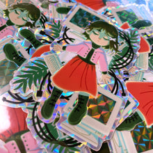 Load image into Gallery viewer, SERIAL EXPERIMENTS LAIN - 3" holographic vinyl sticker