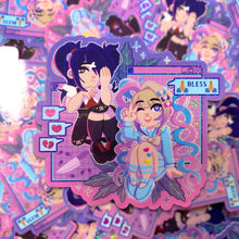 Load image into Gallery viewer, NEEDY STREAMER OVERLOAD - 3" holographic glitter vinyl sticker