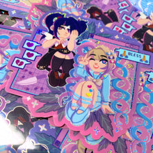 Load image into Gallery viewer, NEEDY STREAMER OVERLOAD - 3" holographic glitter vinyl sticker