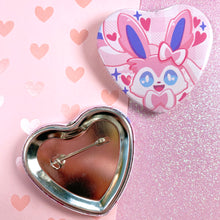 Load image into Gallery viewer, Pkmn FAIRY FRIEND - 2.25" heart shaped button