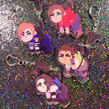 Load image into Gallery viewer, Resident Evil DEEBEEDEE SURVIVORS - connected acrylic keychain