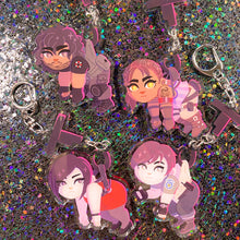 Load image into Gallery viewer, Resident Evil DEEBEEDEE SURVIVORS - connected acrylic keychain