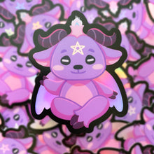 Load image into Gallery viewer, BAPHOMET - 3" holographic vinyl sticker