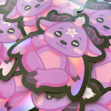 Load image into Gallery viewer, BAPHOMET - 3" holographic vinyl sticker