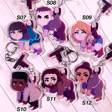 Load image into Gallery viewer, DEEBEEDEE SURVIVORS - connected acrylic keychain