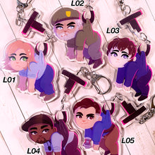 Load image into Gallery viewer, DEEBEEDEE SURVIVOR GUESTS - connected acrylic keychain