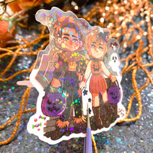 Load image into Gallery viewer, Silent Hill HARRY AND HEATHER - 3" holographic clear sticker