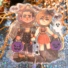 Load image into Gallery viewer, Silent Hill HARRY AND HEATHER - 3" holographic clear sticker