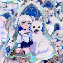 Load image into Gallery viewer, HAUNTING GROUND - 3" holographic vinyl sticker