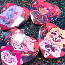 Load image into Gallery viewer, Hazbin Hotel - 2.25" heart button