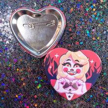 Load image into Gallery viewer, Hazbin Hotel - 2.25" heart button