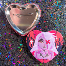 Load image into Gallery viewer, Hazbin Hotel - 2.25" heart button