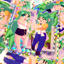 Load image into Gallery viewer, Higurashi MION AND SHION - 3" prismatic holo sticker
