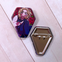 Load image into Gallery viewer, INTERVIEW with the VAMPIRE - 2" coffin button