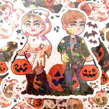 Load image into Gallery viewer, Silent Hill JAMES AND MARIA - 3" holographic clear sticker