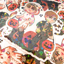 Load image into Gallery viewer, Silent Hill JAMES AND MARIA - 3" holographic clear sticker