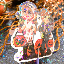 Load image into Gallery viewer, Silent Hill JAMES AND MARIA - 3" holographic clear sticker