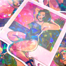 Load image into Gallery viewer, Resident Evil JILL STARS SUMMER - 4" holographic vinyl sticker
