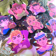 Load image into Gallery viewer, JJBA JOESTARS - 2.25" star shaped button