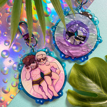Load image into Gallery viewer, Metal Gear Solid SUMMER VIBES - 2.5" ripple acrylic keychain