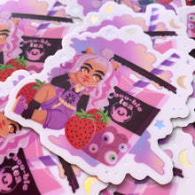 Load image into Gallery viewer, Monster School WEREWOLF BOBA - 3" holographic vinyl sticker (DISCOUNTED)