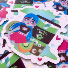 Load image into Gallery viewer, Monster School ZOMBIE BOBA - 3" holographic vinyl sticker