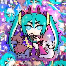 Load image into Gallery viewer, PROJECT VOLTAGE - 3" holographic vinyl stickers