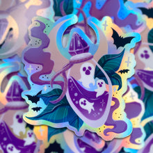 Load image into Gallery viewer, WITCHY BOTTLE - 3" holographic vinyl sticker