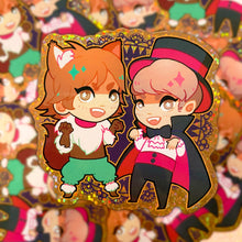 Load image into Gallery viewer, Persona 4 HALLOWEEN - 3" glitter stickers