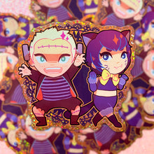 Load image into Gallery viewer, Persona 4 HALLOWEEN - 3" glitter stickers