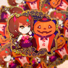 Load image into Gallery viewer, Persona 4 HALLOWEEN - 3" glitter stickers