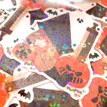 Load image into Gallery viewer, Silent Hill HALLOWEEN PYRAMID - 3" holographic clear sticker