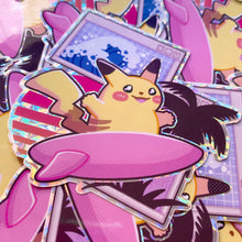 Load image into Gallery viewer, SURFING MOUSE - 3" holographic sticker