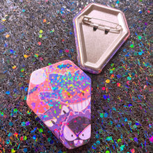 Load image into Gallery viewer, Pkmn GHOSTS - 2" coffin shaped buttons