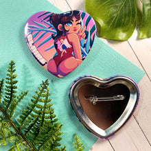 Load image into Gallery viewer, Resident Evil BEACH EPISODE - 2.25" heart buttons