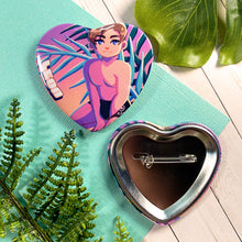 Load image into Gallery viewer, Resident Evil BEACH EPISODE - 2.25" heart buttons