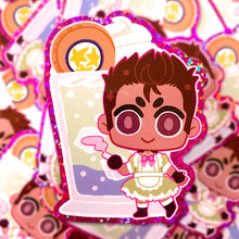 Load image into Gallery viewer, Resident Evil MAID CAFE - 3" holographic glitter stickers