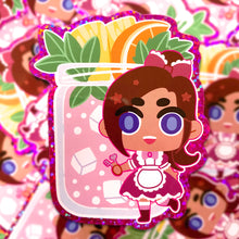 Load image into Gallery viewer, Resident Evil MAID CAFE - 3" holographic glitter stickers