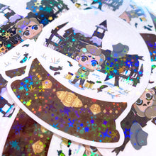 Load image into Gallery viewer, Resident Evil VILLAGE SNOWGLOBE - 3" holographic clear sticker