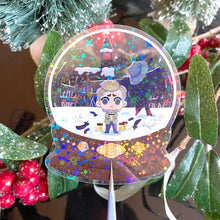 Load image into Gallery viewer, Resident Evil VILLAGE SNOWGLOBE - 3" holographic clear sticker