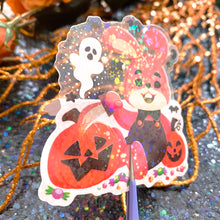 Load image into Gallery viewer, Silent Hill HALLOWEEN ROBBIE - 3" holographic clear sticker