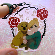 Load image into Gallery viewer, RULE OF ROSE - 3" acrylic keychain