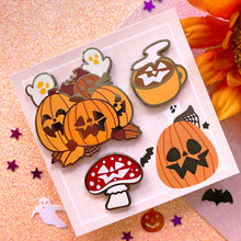 Load image into Gallery viewer, FALLOWEEN - enamel pin set