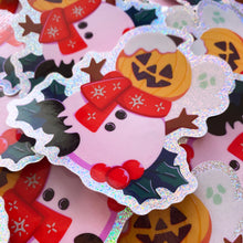 Load image into Gallery viewer, WINTERWEEN - 3" holographic vinyl sticker