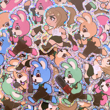 Load image into Gallery viewer, Silent Hill LAKESIDE AMUSEMENT - 2" holographic sticker set