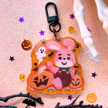 Load image into Gallery viewer, Silent Hill HALLOWEEN MASCOTS - 2.5" glitter acrylic keychain