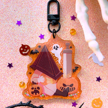 Load image into Gallery viewer, Silent Hill HALLOWEEN MASCOTS - 2.5" glitter acrylic keychain