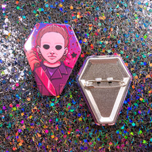 Load image into Gallery viewer, SLASHER GUYS - 2" coffin shaped button