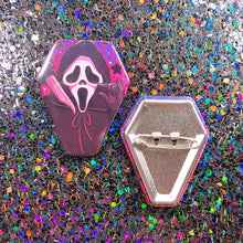 Load image into Gallery viewer, SLASHER GUYS - 2" coffin shaped button